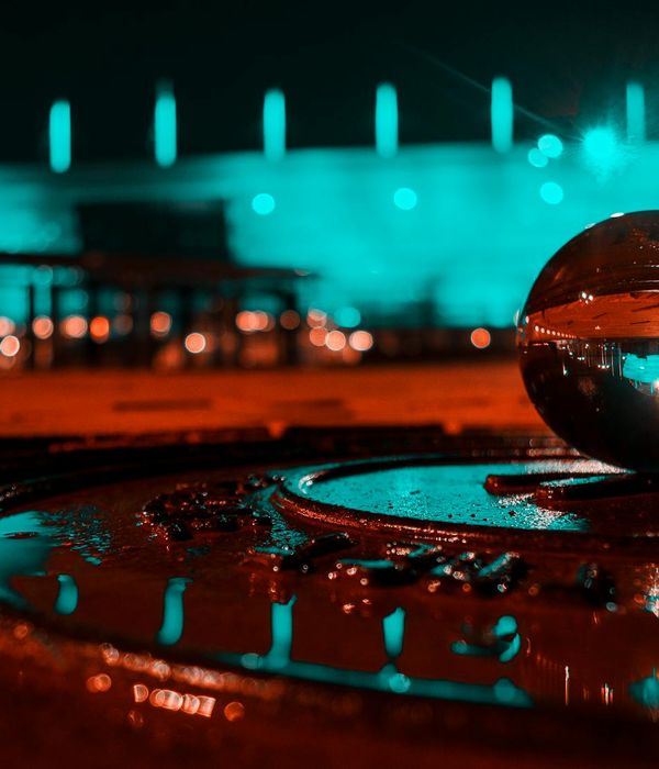 Abstract glowing sphere representing inner balance and stability